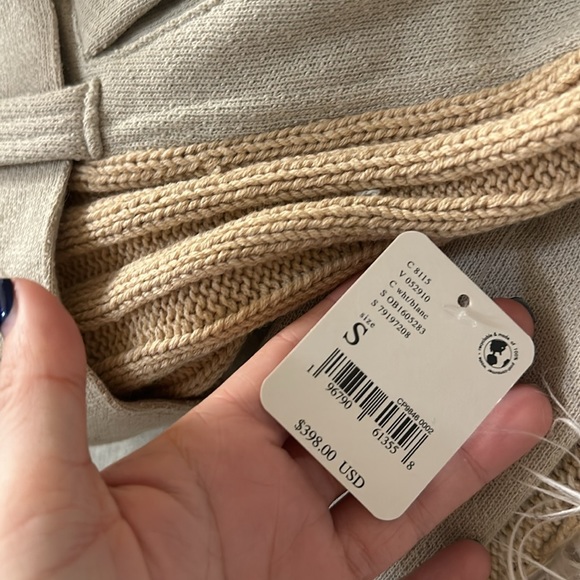 Free People Cozy Knit Mix Moto Jacket New NWT - Picture 5 of 9